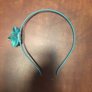 Blue flower headband